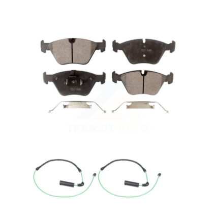 Front Ceramic Disc Brake Pads And Wear Sensors Kit For BMW 330Ci 330i 330xi M3 KTW-101079