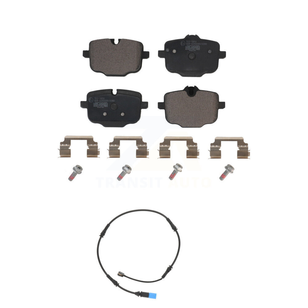 Rear Ceramic Disc Brake Pads And Wear Sensors Kit For BMW X5 X7 X6 KTW-101112
