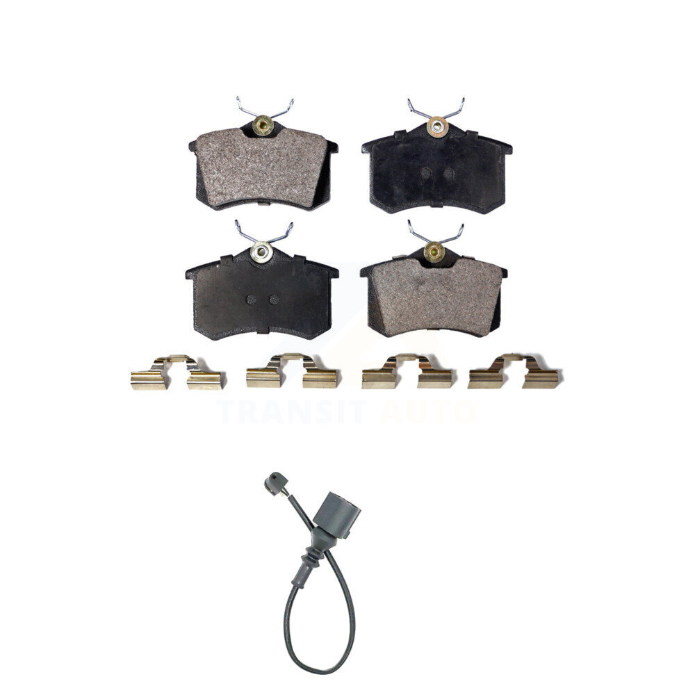 Rear Ceramic Disc Brake Pads And Wear Sensors Kit For 2003-2006 Audi TT 1.8L KTW-101181