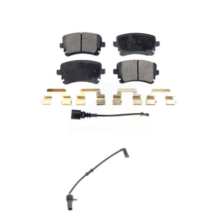 Rear Ceramic Disc Brake Pads And Extra Wear Sensor Kit For 2010 Audi A8 Quattro 6.0L/4.2L KTW-101223