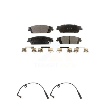 Rear Ceramic Brake Pad Wear Sensor Kit For Chevrolet Silverado 1500 LD GMC Sierra Limited KTW-101265