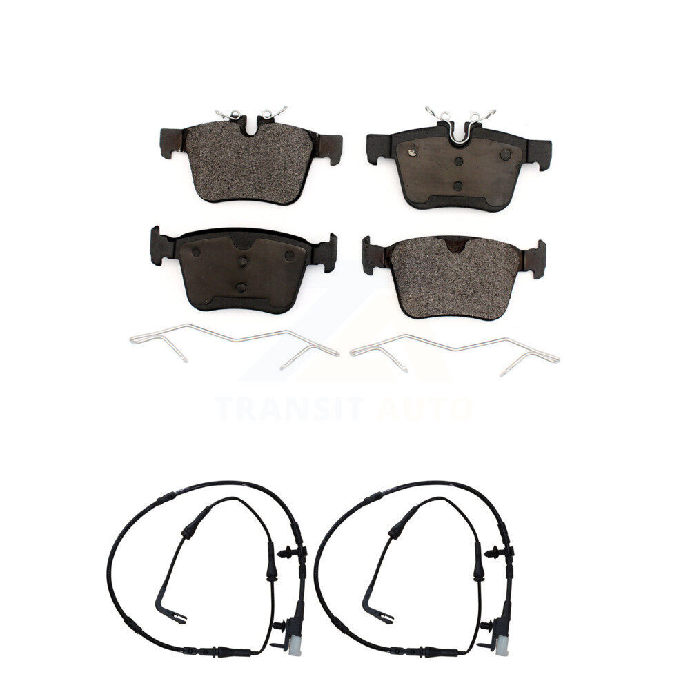 Rear Ceramic Disc Brake Pads And Wear Sensors Kit For Jaguar XE XF KTW-101267