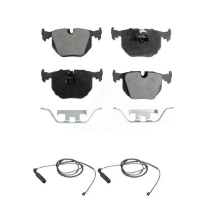 Rear Ceramic Disc Brake Pads And Wear Sensors Kit For BMW 330Ci 330i 330xi 3.0L KTW-101288