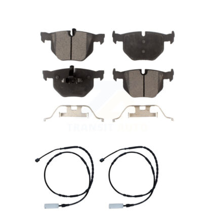 Rear Ceramic Disc Brake Pads And Wear Sensors Kit For BMW 335i 335is 335d KTW-101290