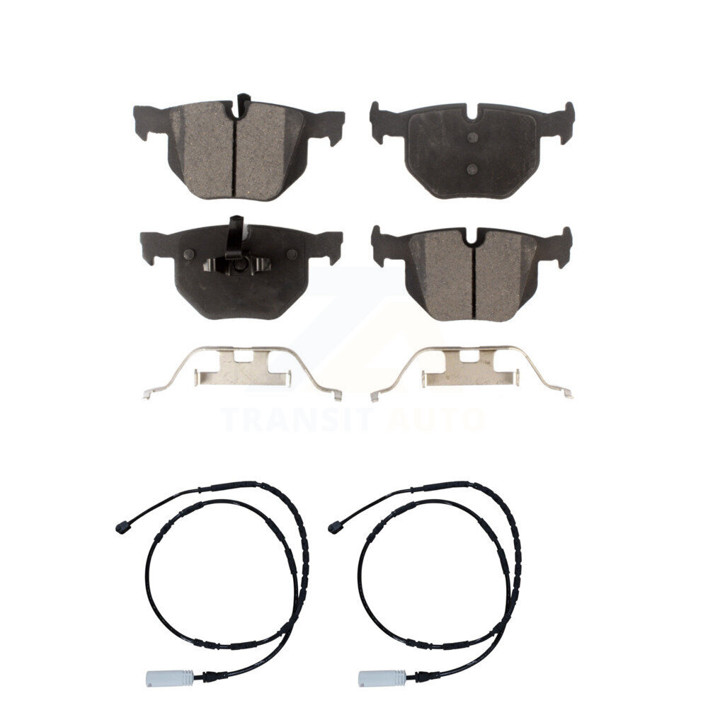 Rear Ceramic Disc Brake Pads And Wear Sensors Kit For BMW 335i 335is 335d KTW-101290