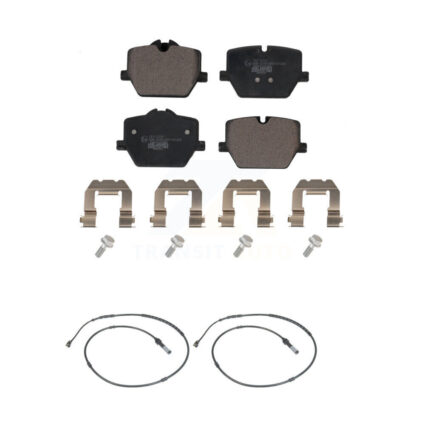 Rear Ceramic Brake Pads Wear Sensor Kit For 19 BMW 330i xDrive With Blue Painted Calipers KTW-101294