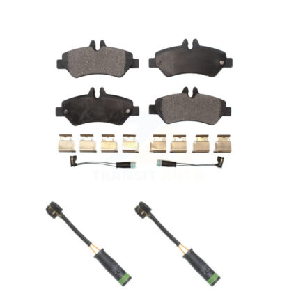 Rear Ceramic Brake Pad Extra Wear Sensor Kit For Mercedes-Benz Sprinter 3500 Freightliner KTW-101295