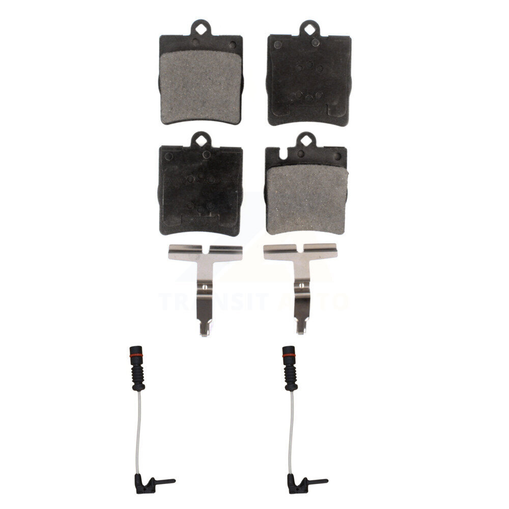 Rear Ceramic Disc Brake Pads And Wear Sensors Kit For Mercedes-Benz E320 CLK320 E430 KTW-101308