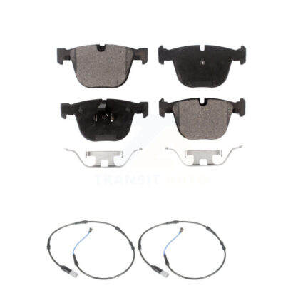 Rear Ceramic Disc Brake Pads And Wear Sensors Kit For 2009-2010 BMW 535i 3.0L KTW-101319