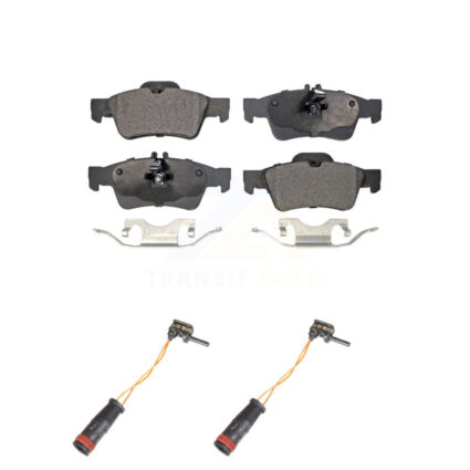 Rear Ceramic Brake Pad & Wear Sensor Kit For Mercedes-Benz E350 E550 S550 E400 E250 SL500 KTW-101341