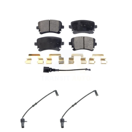 Rear Ceramic Disc Brake Pads And Extra Wear Sensor Kit For 2010 Audi A8 Quattro 6.0L/4.2L KTW-101380