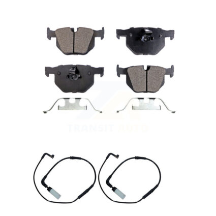 Rear Ceramic Brake Pad And Wear Sensor Kit For BMW 530i 530xi 528i xDrive 525i 535i 535xi KTW-101391