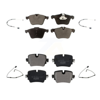 Front Rear Ceramic Brake Pad Wear Sensor Kit For Jaguar XJ RWD with 3.0L Disc rear brakes KTW-101447