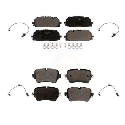 Front Rear Ceramic Disc Brake Pads And Wear Sensors Kit For Audi Q7 Q8 A8 Quattro KTW-101467