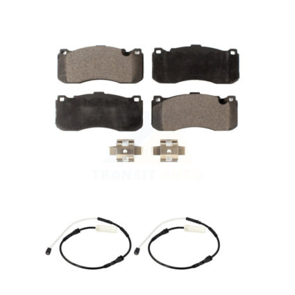Front Ceramic Brake Pad Wear Sensor Kit For 2013 BMW 328i With 370mm Diameter Rotor KTW-101492