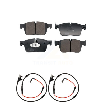 Front Ceramic Disc Brake Pads And Wear Sensors Kit For Jaguar XE KTW-101562