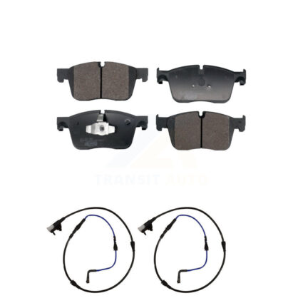 Front Ceramic Disc Brake Pads And Wear Sensors Kit For Jaguar XE XF KTW-101563