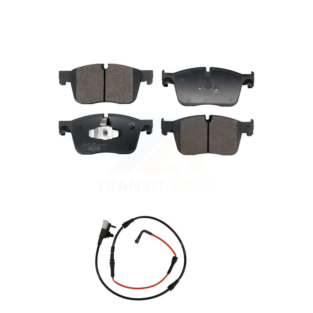 Front Ceramic Disc Brake Pads And Wear Sensors Kit For Jaguar XE KTW-101582