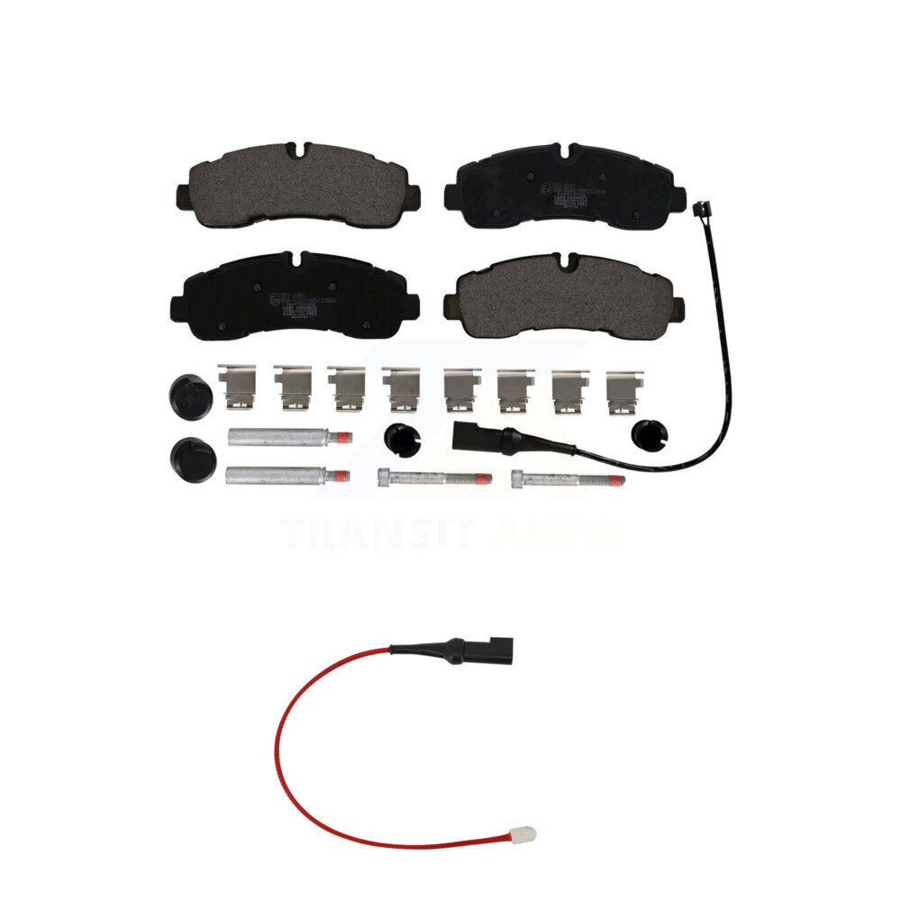 Rear Ceramic Disc Brake Pads And Wear Sensors Kit For 2020 Ford Transit-350 HD AWD KTW-101600