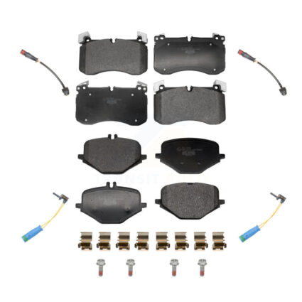 Front Rear Ceramic Brake Pad And Wear Sensor Kit For 2019-2022 Mercedes-Benz G63 AMG 4.0L KTW-101614