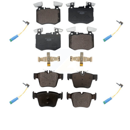 Front Rear Ceramic Disc Brake Pads And Wear Sensors Kit For Mercedes-Benz GLC300 KTW-101635