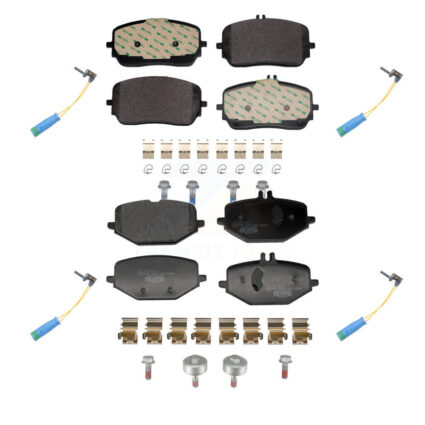 Front Rear Ceramic Brake Pads & Wear Sensor Kit For Mercedes-Benz GLE450 GLS450 GLE53 AMG KTW-101637