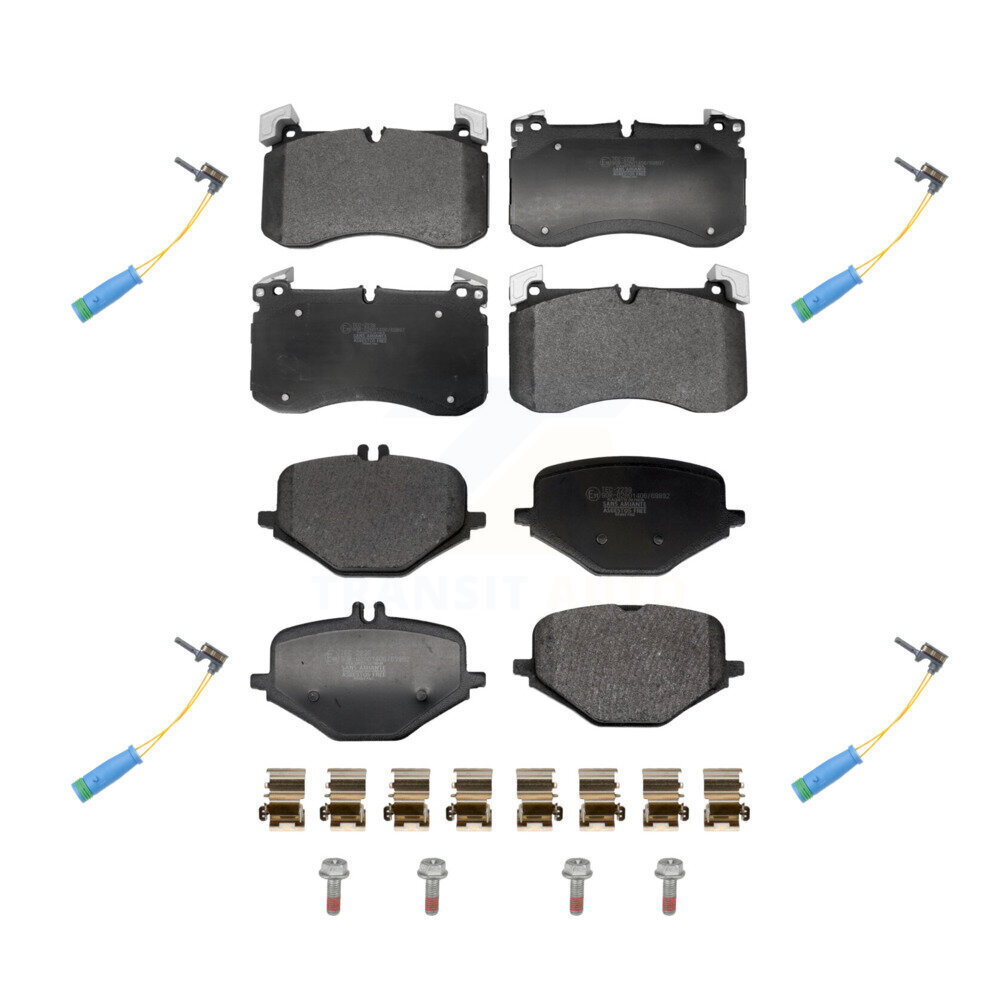 Front Rear Ceramic Disc Brake Pads And Wear Sensors Kit For Mercedes-Benz GLS63 AMG GLE53 KTW-101640