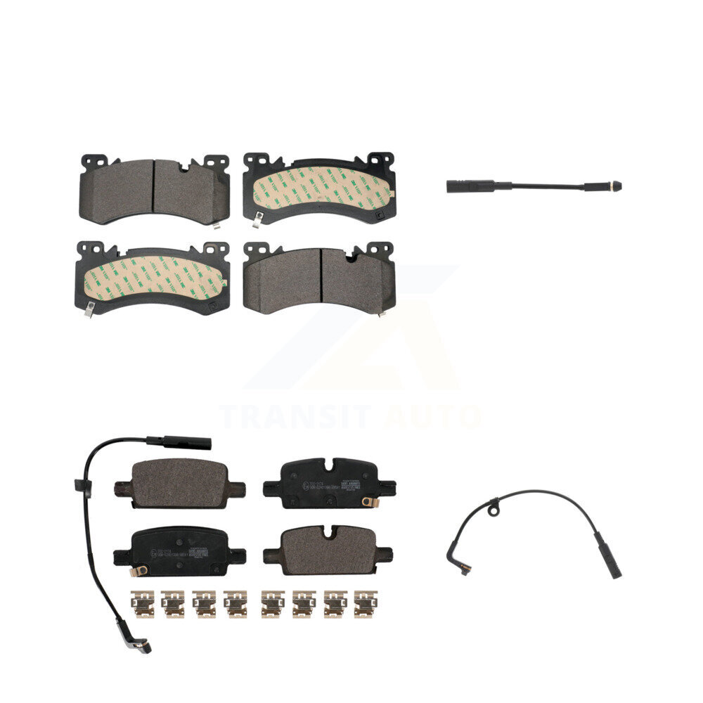 Front Rear Ceramic Brake Pad And Extra Wear Sensor Kit For Chevrolet Tahoe 3.0L/5.3L/6.2L KTW-101642