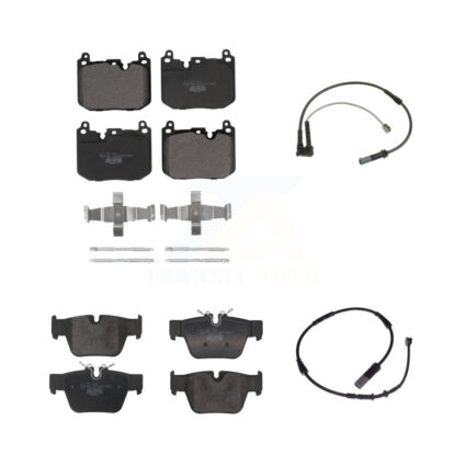 Front Rear Ceramic Disc Brake Pads And Wear Sensors Kit For 2019-2020 BMW X2 M35i KTW-101643