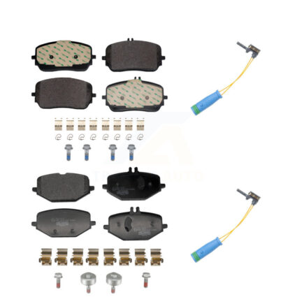 Front Rear Ceramic Brake Pads & Wear Sensor Kit For Mercedes-Benz GLE450 GLS450 GLE53 AMG KTW-101660