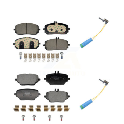 Front Rear Ceramic Disc Brake Pads And Wear Sensors Kit For Mercedes-Benz GLE350 KTW-101661