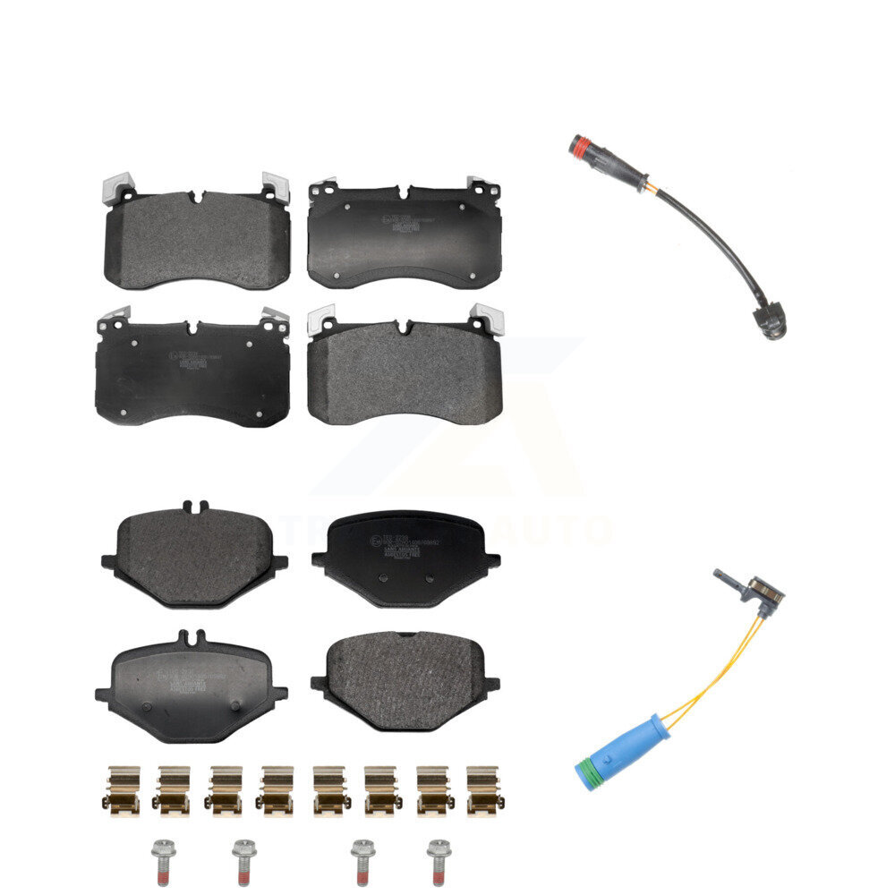 Front Rear Ceramic Brake Pad And Wear Sensor Kit For 2019-2022 Mercedes-Benz G63 AMG 4.0L KTW-101663