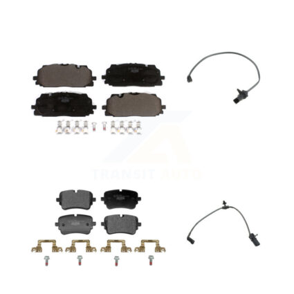 Front Rear Ceramic Disc Brake Pads And Wear Sensors Kit For Audi Q7 Q8 A8 Quattro KTW-101668