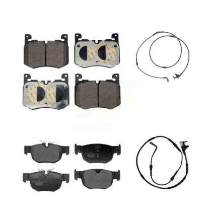 Front Rear Ceramic Brake Pad And Wear Sensor Kit For Jaguar F-Pace Land Rover Range Velar KTW-101673