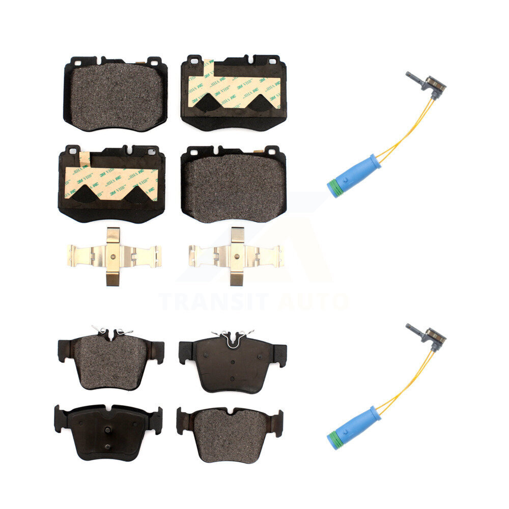 Front Rear Ceramic Disc Brake Pads And Wear Sensors Kit For Mercedes-Benz GLC300 KTW-101679