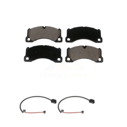 Front Ceramic Disc Brake Pads And Wear Sensors Kit For Porsche Cayenne KTW-101690