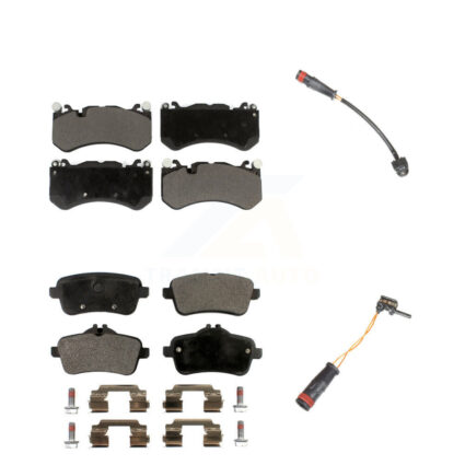 Front Rear Ceramic Brake Pads & Wear Sensor Kit For 2014-2015 Mercedes-Benz GL63 AMG 5.5L KTW-101760