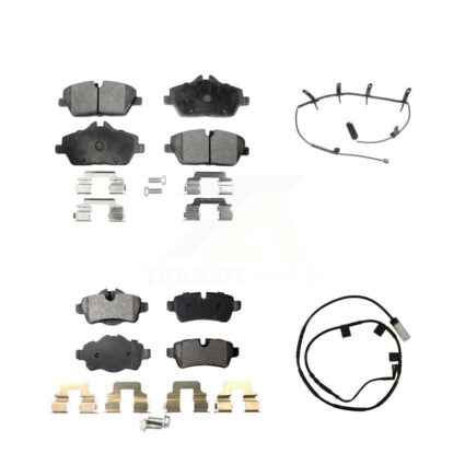 Front Rear Ceramic Disc Brake Pads And Wear Sensors Kit For Mini Cooper KTW-101764