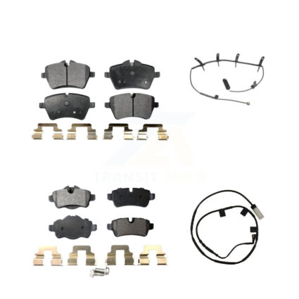 Front Rear Ceramic Disc Brake Pads And Wear Sensors Kit For Mini Cooper KTW-101765