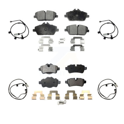 Front Rear Ceramic Disc Brake Pads And Wear Sensors Kit For Mini Cooper KTW-101768