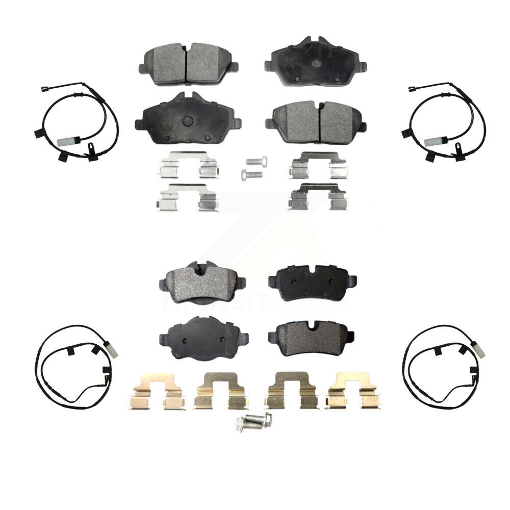 Front Rear Ceramic Disc Brake Pads And Wear Sensors Kit For Mini Cooper KTW-101768