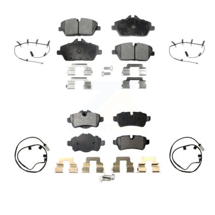 Front Rear Ceramic Disc Brake Pads And Wear Sensors Kit For Mini Cooper KTW-101776