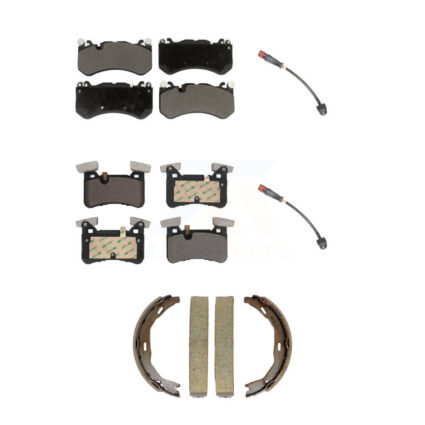 Front Rear Ceramic Disc Brake Pads And Wear Sensors Kit (5Pc) For Mercedes-Benz C63 AMG KTW-101791