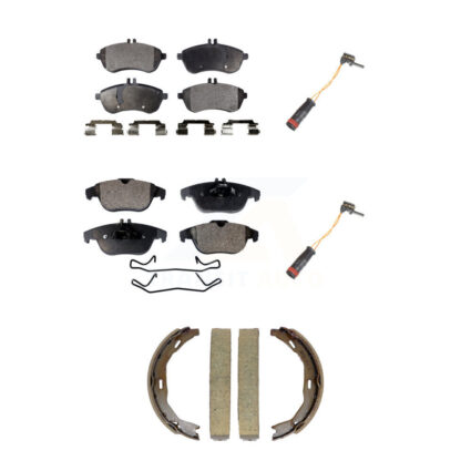 Front Rear Ceramic Disc Brake Pads Wear Sensor Kit (5Pc) For Mercedes-Benz C300 C250 C230 KTW-101792