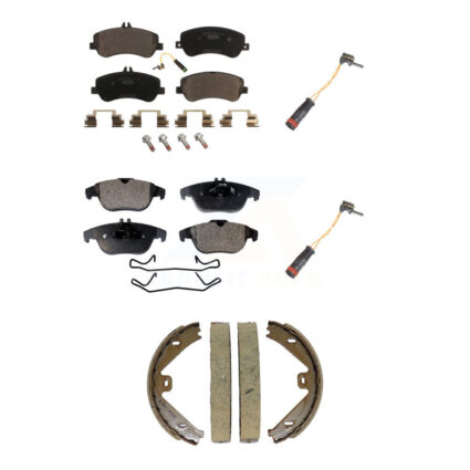 Front Rear Ceramic Brake Pads Extra Wear Sensor Kit (5Pc) For Mercedes-Benz GLK350 GLK250 KTW-101795