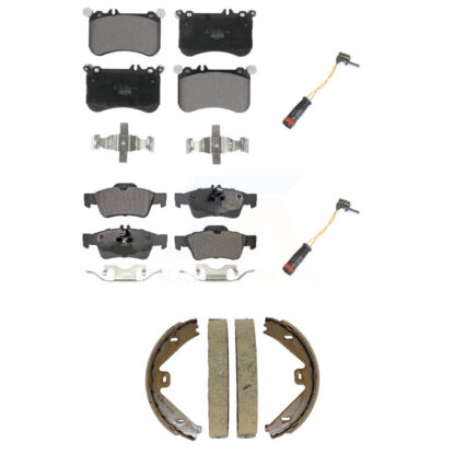 Front Rear Ceramic Disc Brake Pad And Wear Sensor Kit (5Pc) For Mercedes-Benz CLS550 E550 KTW-101796