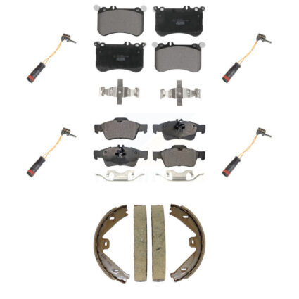 Front Rear Ceramic Disc Brake Pad And Wear Sensor Kit (7Pc) For Mercedes-Benz CLS550 E550 KTW-101815