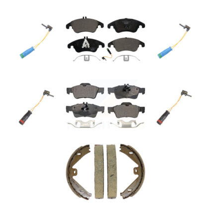 Front Rear Ceramic Disc Brake Pads And Extra Wear Sensor Kit (7Pc) For Mercedes-Benz E400 KTW-101816