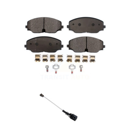Front Ceramic Disc Brake Pads And Wear Sensors Kit For Volkswagen Atlas Cross Sport KTW-101826