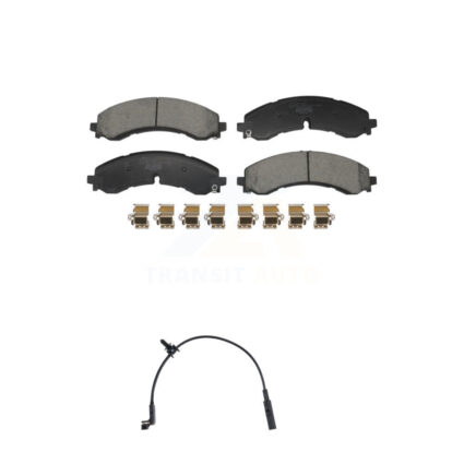 Rear Ceramic Brake Pads & Wear Sensor Kit For GMC Chevrolet Sierra 2500 HD Silverado 3500 KTW-101839